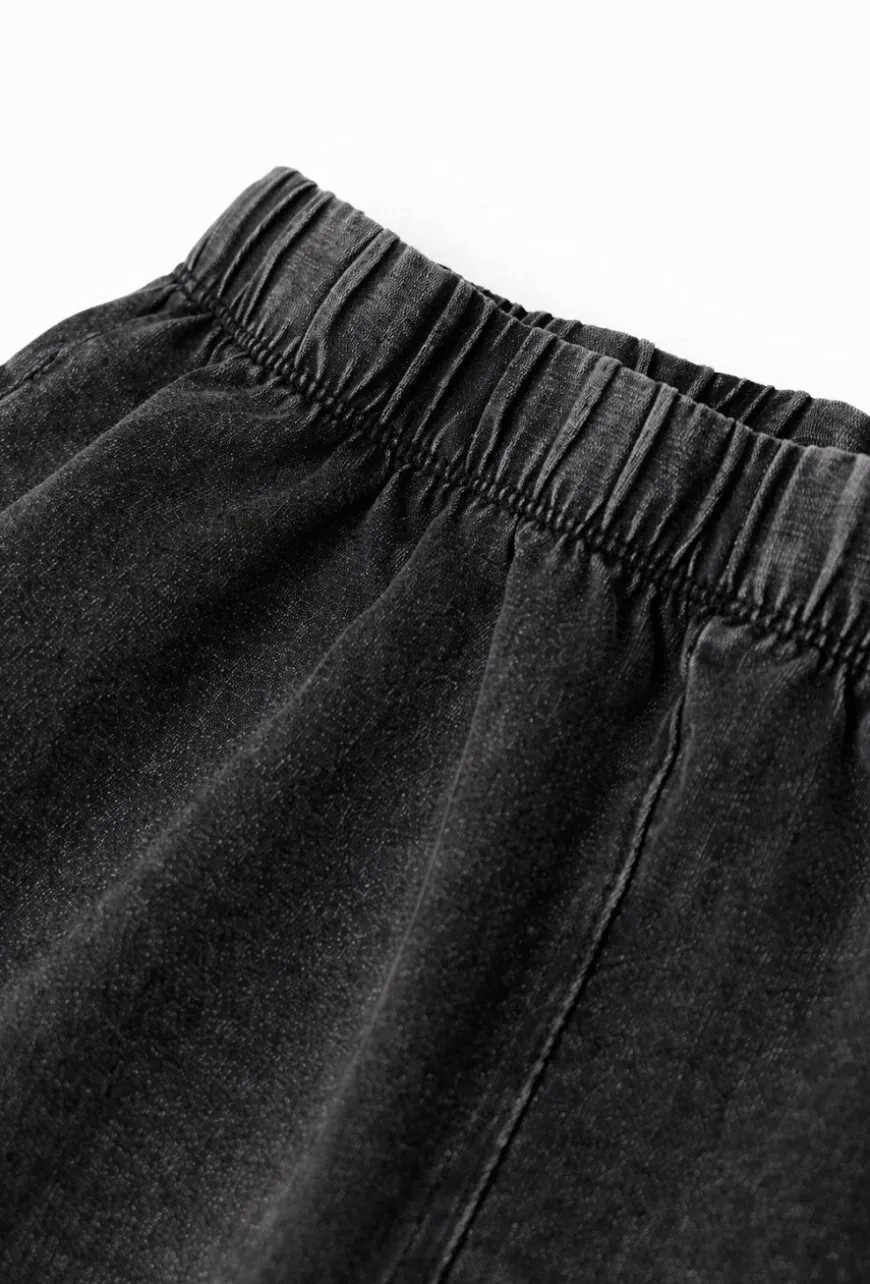 Legginsy flare z efektem sprania