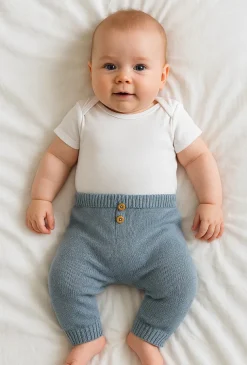Legginsy niemowlęce dzianinowe dla chłopca