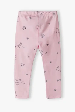 Legginsy niemowlęce w króliczki