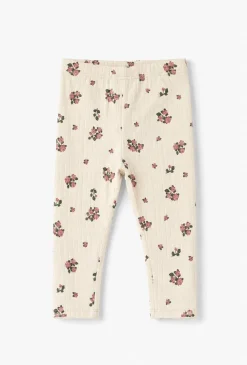 Legginsy niemowlęce w róże