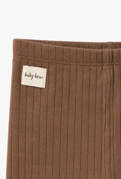 Legginsy niemowlęce z dekoracyjną naszywką