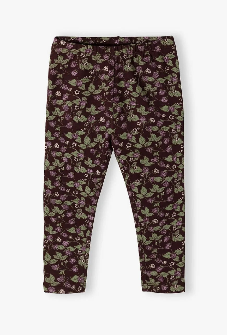 Legginsy niemowlęce z falbanką