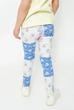 Legginsy - patchworkowy nadruk