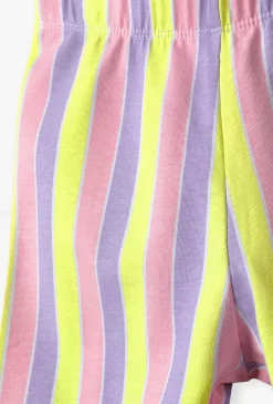 Legginsy w kolorowe paski dla dziewczynki