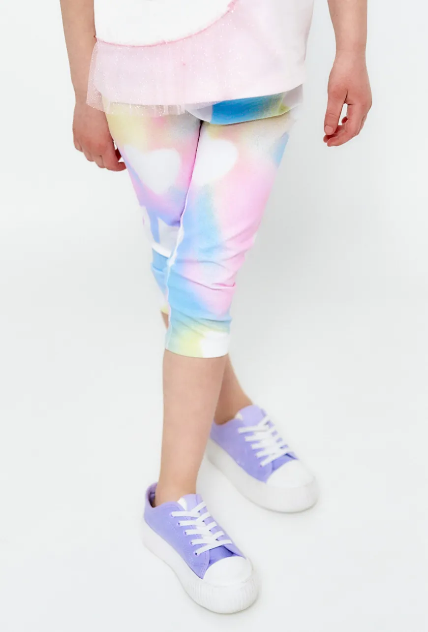 Legginsy w pastelowe wzory