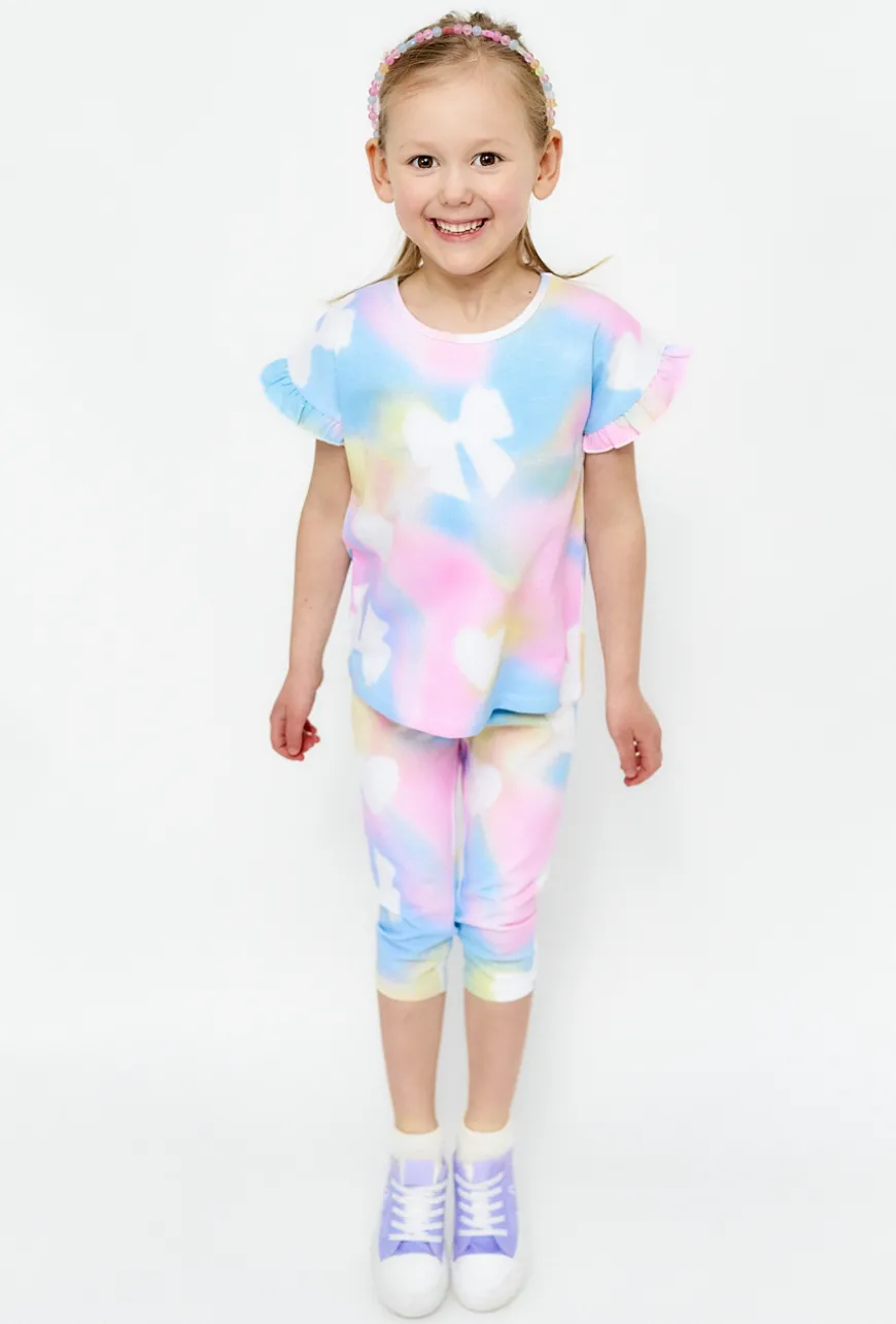 Legginsy w pastelowe wzory