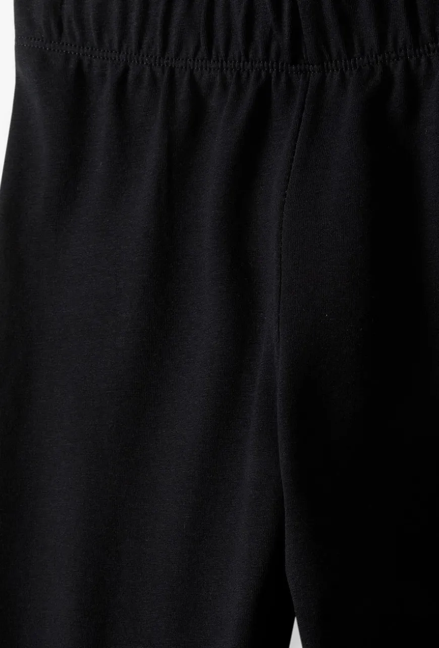 Leginsy dla dziewczynki - czarne - basic - Limited Edition
