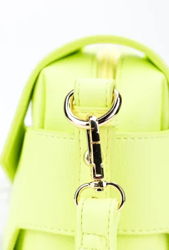 Limonkowa torebka crossbody NOBO z efektowną klapą