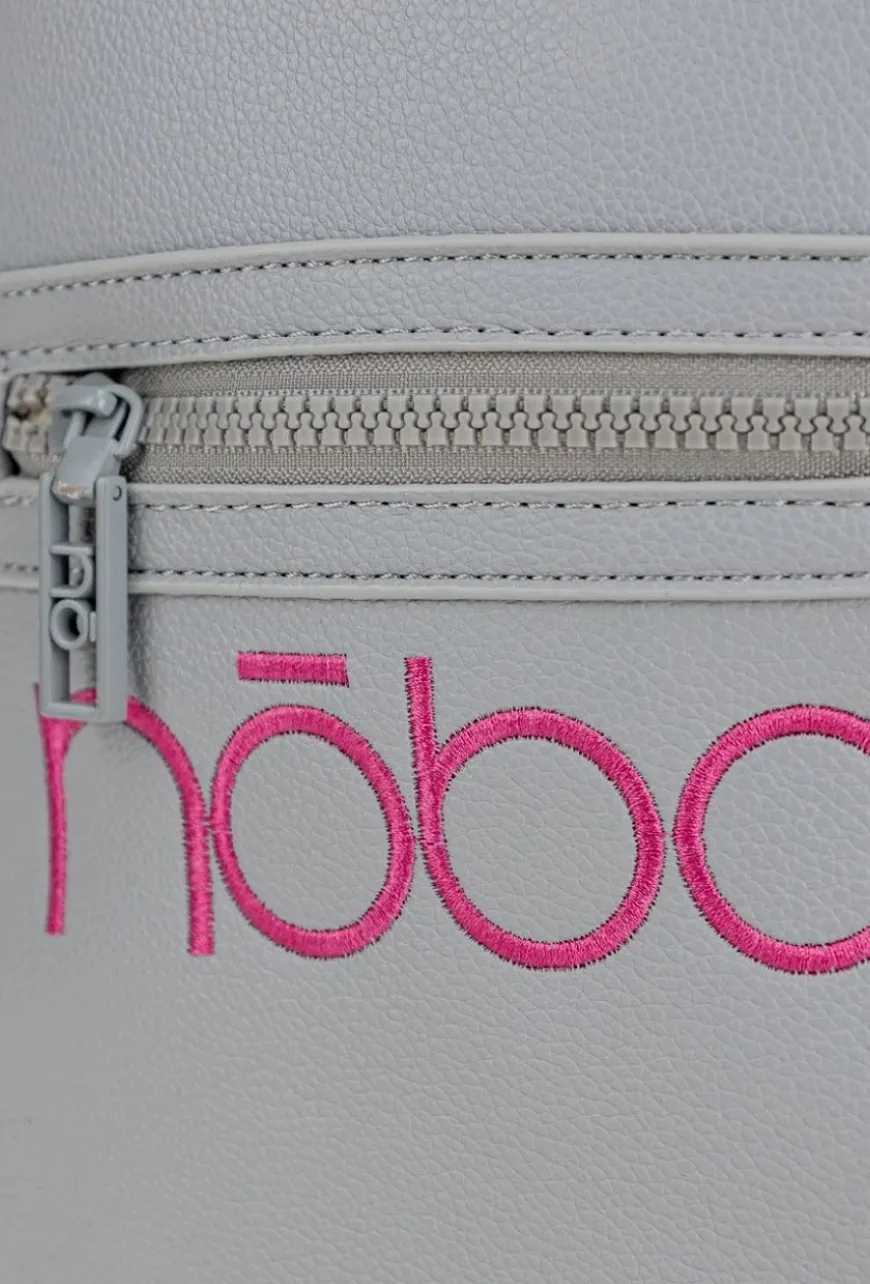 Mały plecak damski z haftowanym logo Nobo