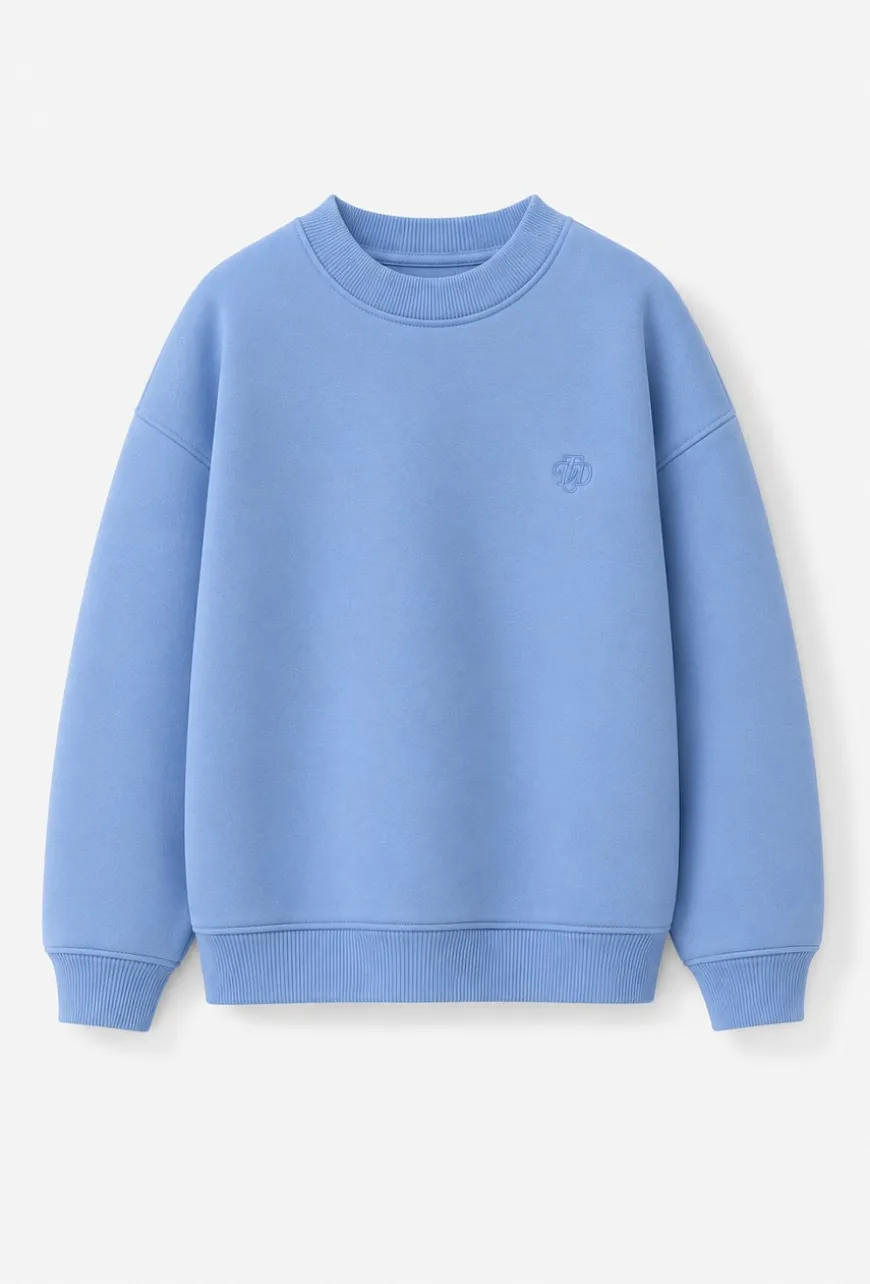 Niebieska bluza chłopięca - oversize