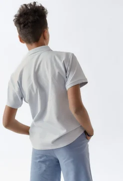 Niebieska koszulka polo