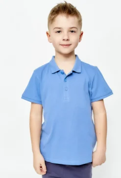 Niebieska koszulka polo dla chłopca