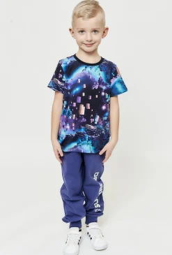 Niebieskie spodnie dresowe dla chłopca - Cosmic