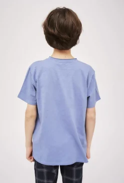 Niebieski t-shirt chłopięcy z nadrukiem - Balance
