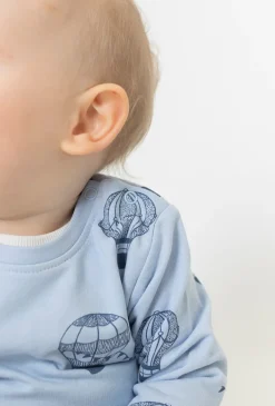 Niemowlęca bluza dresowa i niebieska w baloniki