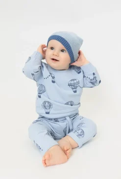 Niemowlęca bluza dresowa i niebieska w baloniki