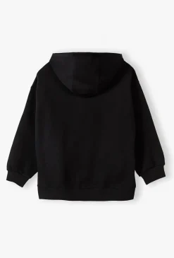 Nierozpinana bluza z kapturem i naszywkami