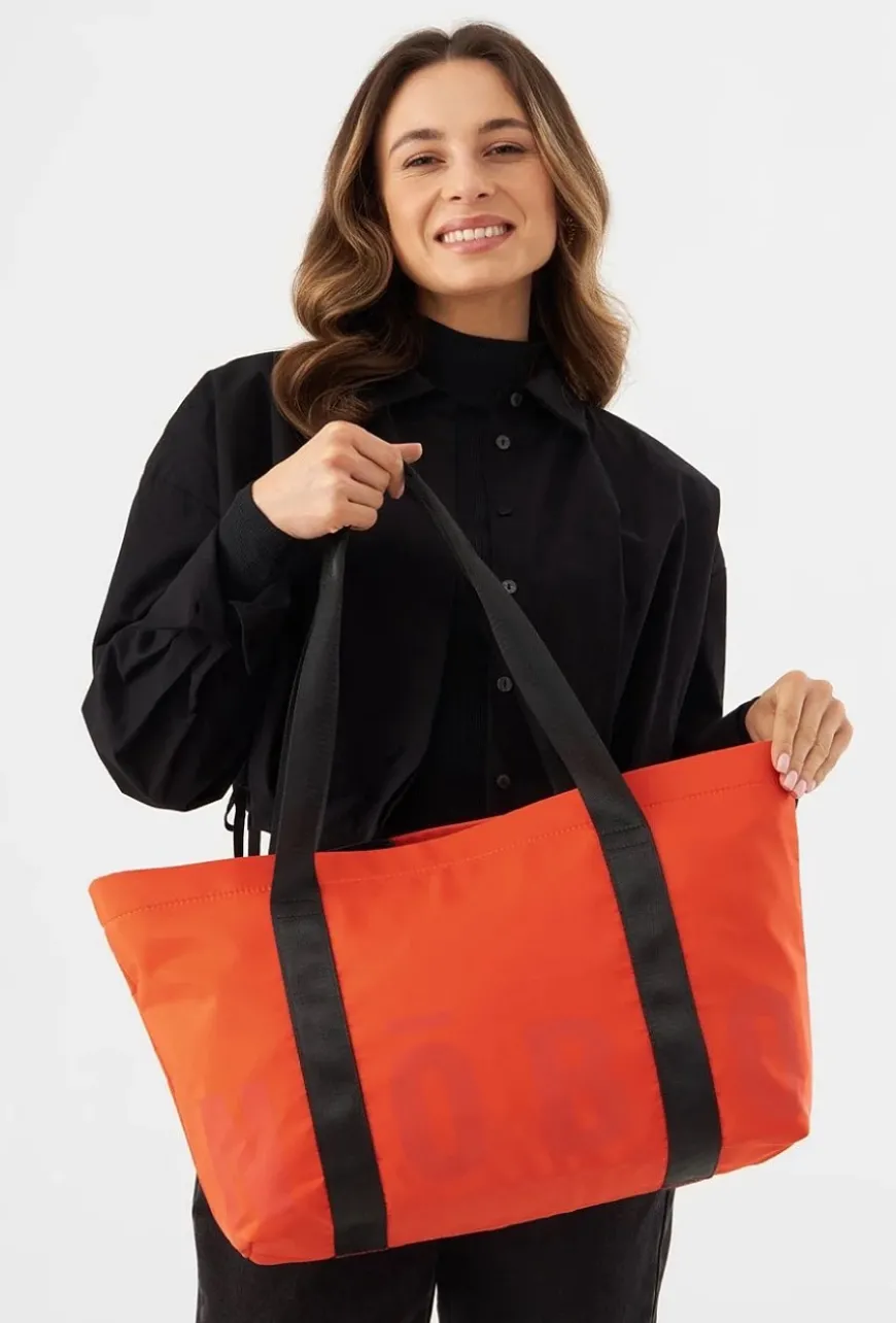 Nylonowa shopperka z logo Nobo