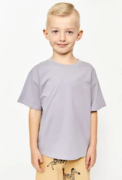 2-pak chłopięcych t-shirtów - biały i szary