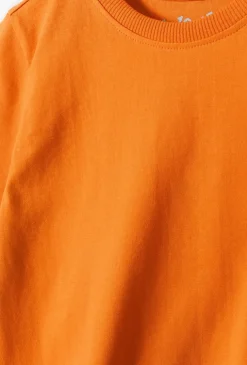 Pomarańczowy gładki t-shirt dla dziecka - Basic