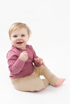 Prążkowane legginsy niemowlęce