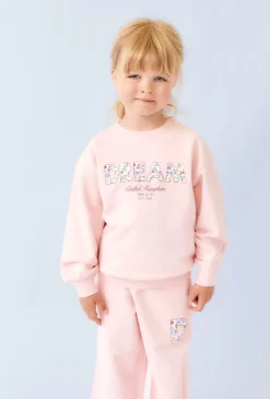 Różowa bluza dziewczęca z napisem DREAM