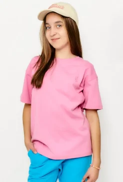 Różowy t-shirt dziewczęcy