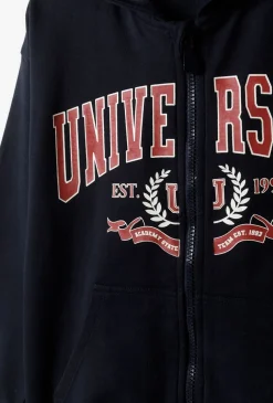 Rozpinana bluza dresowa z kapturem dla dziewczynki