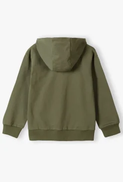 Rozpinana bluza dresowa z kapturem - khaki - Lincoln&Sharks