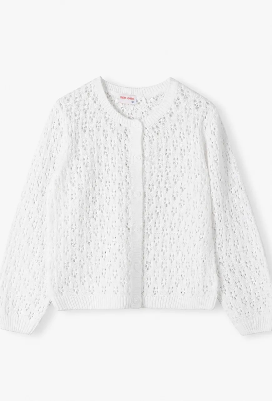 Rozpinany sweter dla dziewczynki