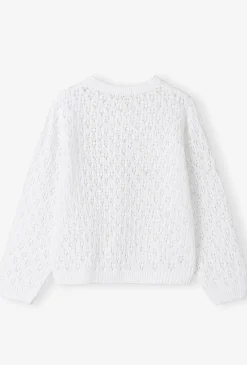 Rozpinany sweter dla dziewczynki