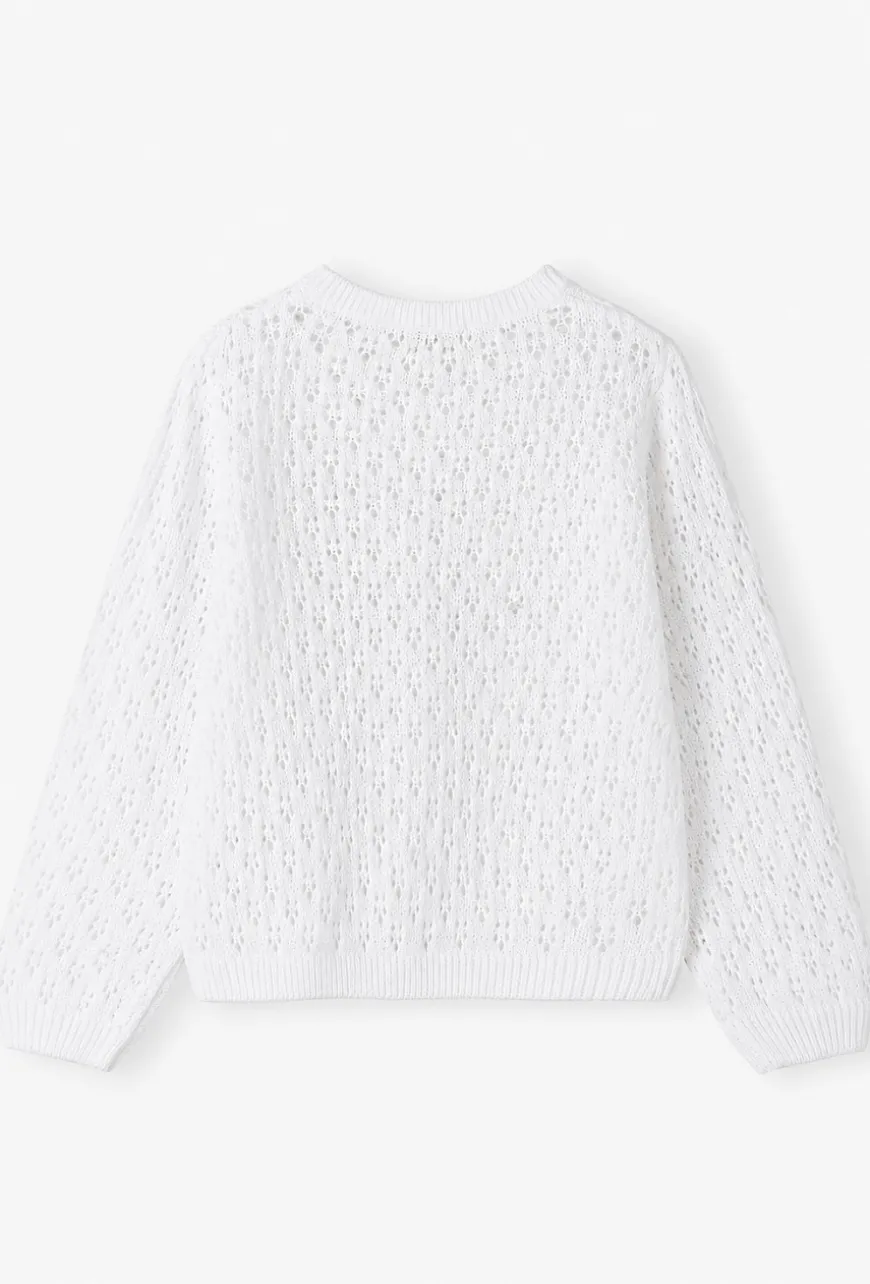 Rozpinany sweter dla dziewczynki