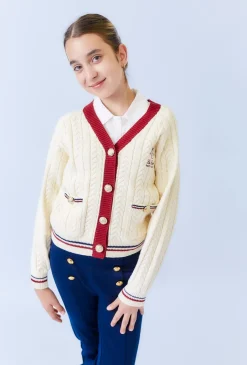 Rozpinany sweter dziewczęcy