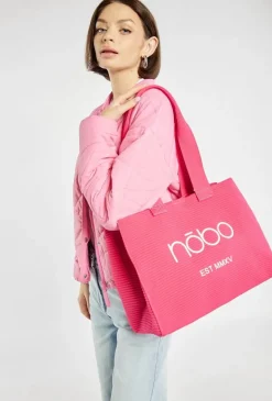 Shopper damski z logo NOBO