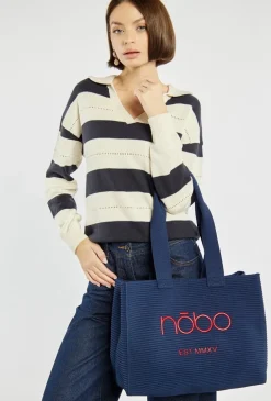 Shopper damski z logo NOBO