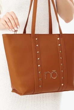 Shopperka z metalowymi nitami NOBO