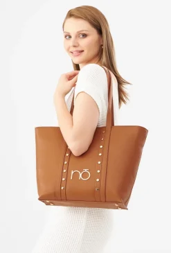 Shopperka z metalowymi nitami NOBO