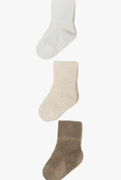 Skarpetki antypoślizgowe dla niemowlaka - unisex - 3pak