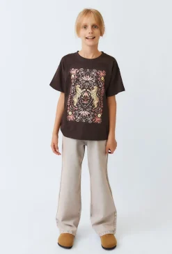 Spodnie jeansowe Wide Leg – efekt sprania, wysoki stan