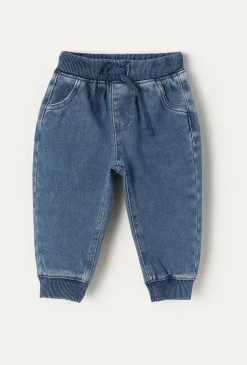 Spodnie niemowlęce z bawełny imitującej jeans