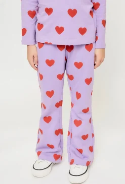Spodnie w serca o kroju flare- Limited Edition