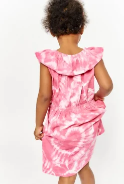 Sukienka bez rękawów z efektem tie-dye