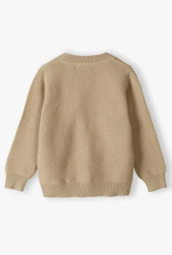 Sweter chłopięcy z dekoltem w serek
