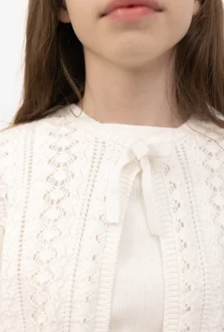 Sweter dziewczęcy zapinany na zatrzask