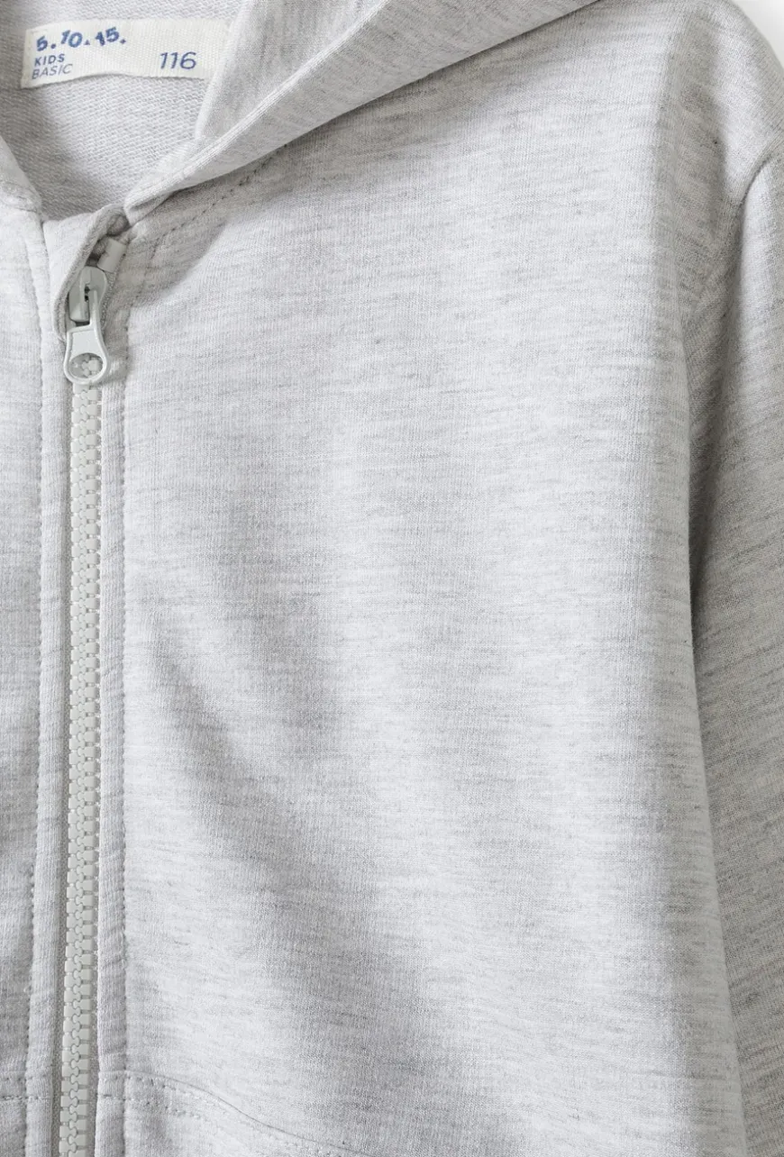 Szara bluza dresowa - basic - 5.10.15.