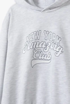 Szara bluza dresowa z kapturem New York - 5.10.15.