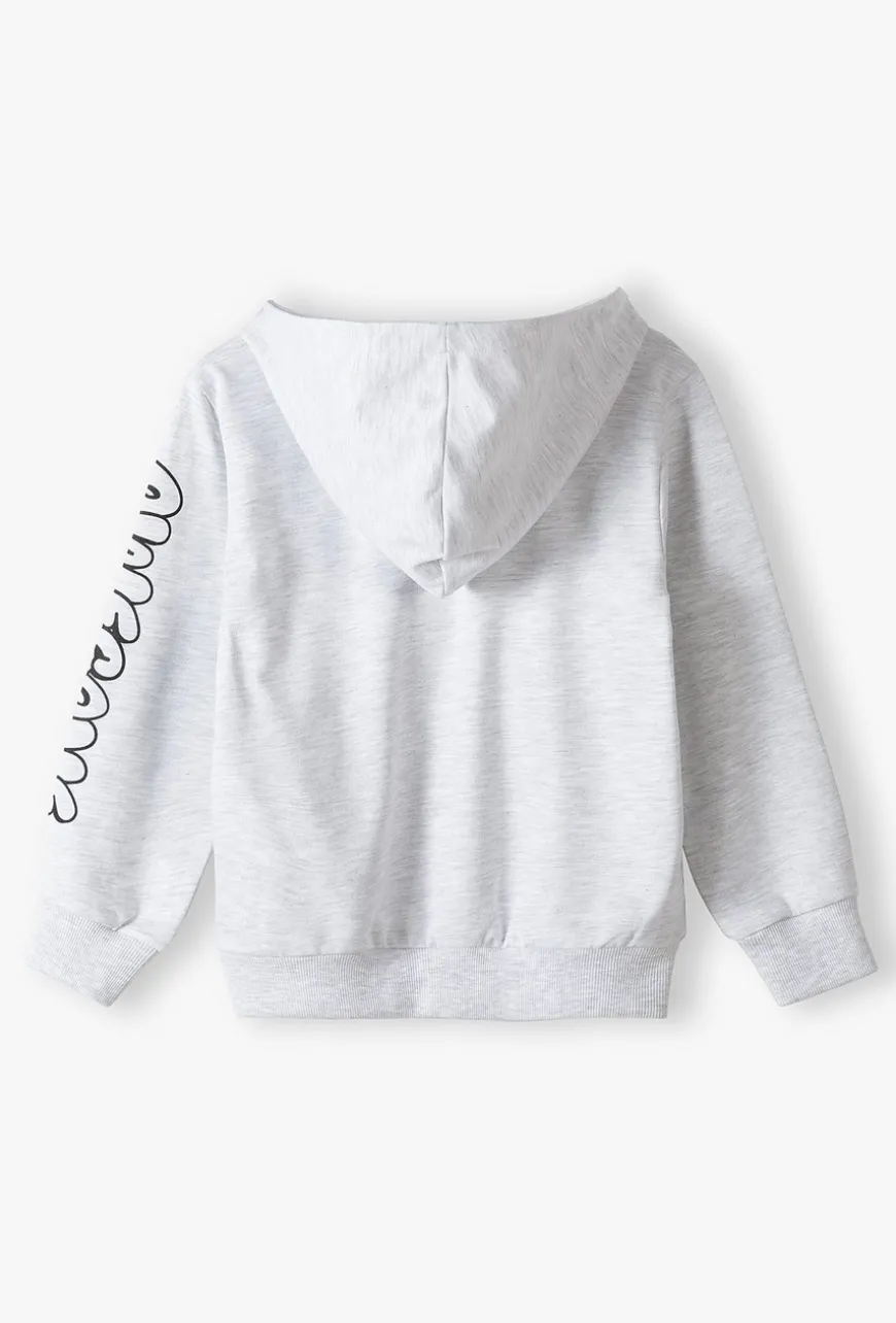 Szara bluza dresowa z kapturem - 5.10.15.