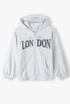 Szara dzianinowa bluza dresowa - London - Lincoln&Sharks