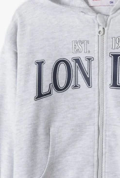 Szara dzianinowa bluza dresowa - London - Lincoln&Sharks