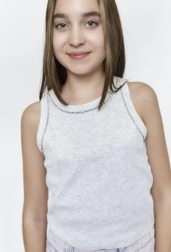 Szara koszulka na ramiączkach